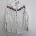 Ariat  white women’s XL pearl button snap western shirt Photo 0