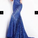 Jovani 59762 Low V-neck Sequins Prom Dress Photo 5