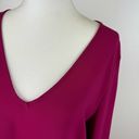 CeCe  Womens Pink Long Sleeve Tie Sleeve Blouse Sz L | Colorful Classic Office Photo 2