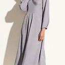 Vince Long Sleeve Paneled V-Neck Midi Maxi Open Back Dress  Size 6 Photo 0