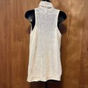 CAbi  #717 Medium Linen Blend Open Sleeveless Cardigan Vest Sweater Photo 1