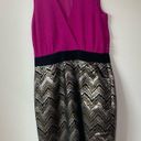 Trina Turk  Silk jacquard damask Carousel Combo Sleeveless Metallic Dress size 8 Photo 2