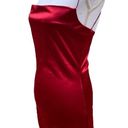 Zaful  Slip Dress Slip Cowl Neck Red Women's Size Medium Photo 2