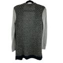 Hinge Anthropologie  Angora Wool Blend Cardigan Womens Sz S‎ Blue Gray Open Front Photo 1