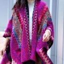 Shiraleah  DORA CAPE Bright vibrant crocheted colors oversized shawl cardigan NWT Photo 1