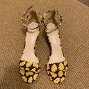 Kate Spade  Susane Crinkle Sunny Bloom Floral Heeled  Sandal Sz 8.5M Photo 1