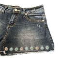 Guess  daisy flowers embroidered jeans shorts Photo 2