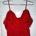 Pretty Little Thing  Spanish Style Red Ruffle Maxi Dress Sz 12 Prom Wedding NWT Photo 6