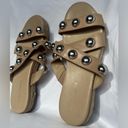 Marc Fisher Prisca Ball-Studded Espadrille Sandals in Tan Photo 2