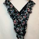 Modcloth NEW NWT  The Kelsie One Piece Swimsuit Floral Black Blue Floral Padded Photo 0