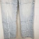 Revice Denim  NWT Lover 4Ever Light Wash High Rise Straight Leg Grid Jeans Sz 30 Photo 9