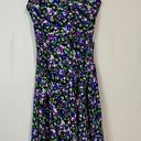 Ralph Lauren Lauren  Women’s Floral Cap Sleeve Midi Sleeve Dress Black Size 4 NWT Photo 1