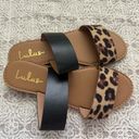 Lulus  Time To Chill Black Leopard Slide Sandals Photo 3