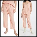 The Great 💕💕 The Pointelle Sleep Cami Tank + Lounge Pant ~ Rose Dust Large NWT Photo 6