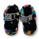 UGG Fl Yeah Checks Fuzzy Slides Size 8 Photo 3