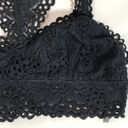 Aerie  Bralette Womens Small Black Lace Bra Racerback Stretch Bra Photo 2