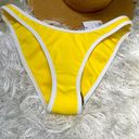 Topshop New Women’s Top Shop Yellow White Contrast Trim Crop 2 Piece Bikini Bathing Suit Photo 5