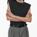 Aritzia  Babaton Womens Black Shoulder Pads Tank Top size medium Photo 0