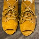 Isaac Mizrahi  Live Brown Suede Leather Oxford Slingback Peep Toe Heels size 7M Photo 7