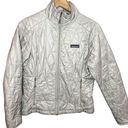 Patagonia Women's Nano Puff Jacket in Feather Grey Silver Gray Size Extra Small Photo 3