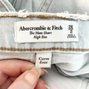 Abercrombie & Fitch  High Rise Curve Love Mom Shorts Light Wash Blue 2 / 26 Photo 1