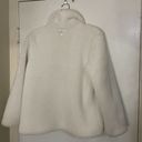 Alo Yoga  Cozy Up Faux Fur Crop Jacket in White teddy fleece zip up size Medium Photo 8