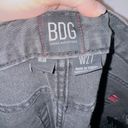 BDG  Urban Outfitters black gray wash denim high waisted straight leg mom jean Photo 1