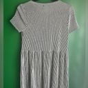 Caution to the Wind  Black White Striped Dress Size Medium EUC! Photo 3