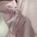 Hill House  Blouse Size Small Pink NWT Francesca Top Ballerina Cotton Peplum Photo 6