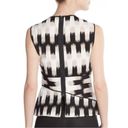 BCBGMAXAZRIA  Jolyne Asymmetrical Printed Peplum Top Photo 1