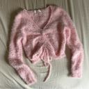 The Moon Sugar Baby Pink Ballet Barbie Fuzzy Sweater Photo 0