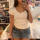 Brandy Melville rare white brandy zelly cute top Photo 0