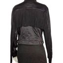 Love moschino  Black Fringe Jacket(Size 44) Photo 1