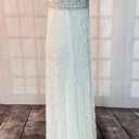 Sue Wong  NWT white beaded pleated white lace formal gown size 0 Photo 4