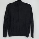 Popsugar  BLACK SUPER SOFT FUZZY SWEATER SMALL Photo 2