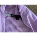 Gibson NEW  Women Size Medium Purple Ribbed Open Front Cardigan Sweater Photo 3