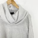 Reserved  Gray Cowl Neck Long Sleeve Eyelash Knit Sweater Women's Size Medium M Photo 2