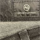 AG Adriano Goldschmied  Jodi Hi Rise Slim Flare Crop Jeans Black Raw Hem Size 29R Photo 8