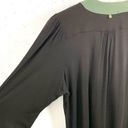 Tbags Los Angeles T-Bags Los Angeles Beaded V-Neck Tunic Top Black Green Rope Tassels Size Large Photo 5