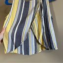 Harper ✨  Women’s Yellow Blue Striped Tank Top Small Photo 3