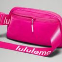 Lululemon NEW & IMPROVED SONIC PINK  Everywhere Belt Bag White Wordmark Photo 7