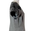 Talbots Sheath Dress Midi Wool Blend Shirt Sleeves Gray Black Women’s Size 12 Photo 6