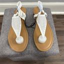 a.n.a Women’s White Sabrina T-Strap Flat Sandals Size 10 Cute Sandals Photo 4