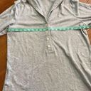 Ralph Lauren Lauren  Sz L Gray Flannel Sleep Shirt Nightgown Cozy! Photo 5