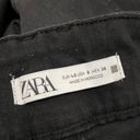 ZARA  High Waist Stretch Black Capri Denim Jeans 8 Photo 11