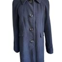 London Fog  women’s Medium Black knee length wool Blend Coat Photo 3