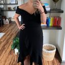 XScape Off The Shoulder Black Dress Photo 1