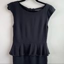 Alice + Olivia  black peplum employed office career bodycon dress size 10 Photo 3