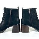 Lucky Brand  Qiama Platform Lace Up Leather Boots Bootie Black Bzdeer Size 6 NEW Photo 8