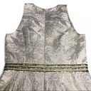 Carmen Marc Valvo  Brocade Dress Cream Gold Photo 7